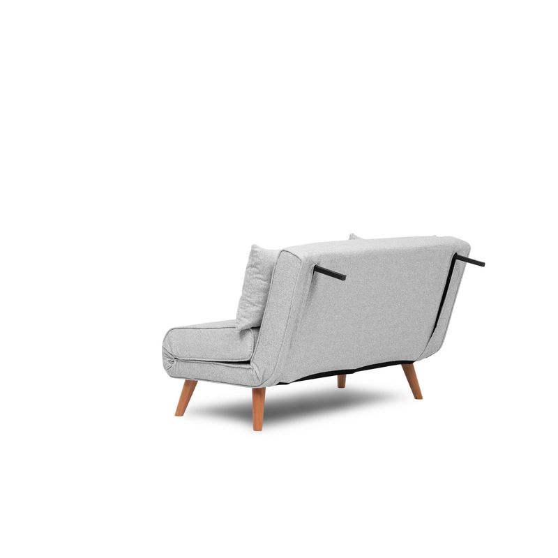 Casa si Gradina - Mobilier - Canapele si coltare - Canapele - Canapea extensibila 2 locuri, Atelier Del Sofa, stofa teddy, gri, 120x180 cm - Infinity.ro