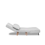 Casa si Gradina - Mobilier - Canapele si coltare - Canapele - Canapea extensibila 2 locuri, Atelier Del Sofa, stofa teddy, gri, 120x180 cm - Infinity.ro