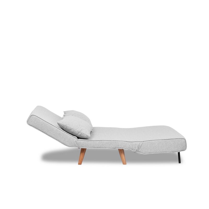 Casa si Gradina - Mobilier - Canapele si coltare - Canapele - Canapea extensibila 2 locuri, Atelier Del Sofa, stofa teddy, gri, 120x180 cm - Infinity.ro