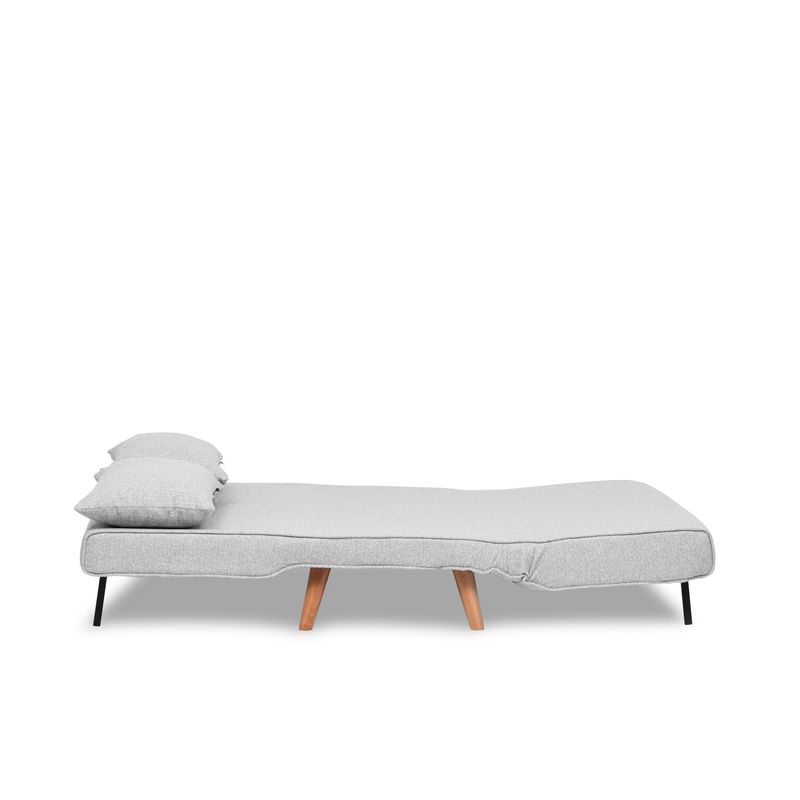 Casa si Gradina - Mobilier - Canapele si coltare - Canapele - Canapea extensibila 2 locuri, Atelier Del Sofa, stofa teddy, gri, 120x180 cm - Infinity.ro
