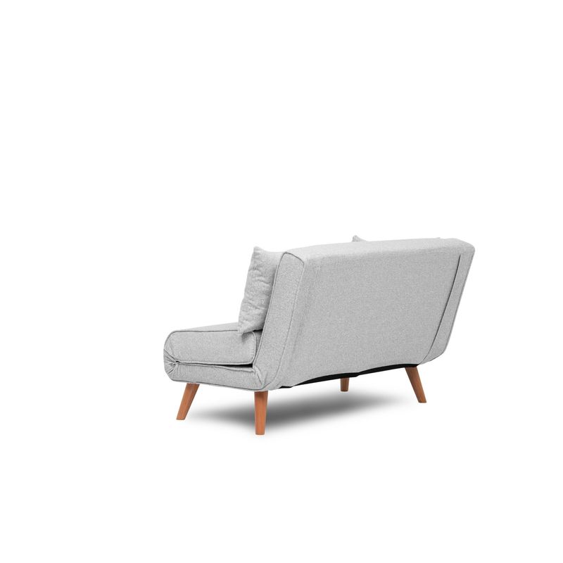Casa si Gradina - Mobilier - Canapele si coltare - Canapele - Canapea extensibila 2 locuri, Atelier Del Sofa, stofa teddy, gri, 120x180 cm - Infinity.ro
