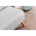 Casa si Gradina - Mobilier - Canapele si coltare - Canapele - Canapea extensibila 2 locuri, Atelier Del Sofa, stofa teddy, gri, 120x180 cm - Infinity.ro