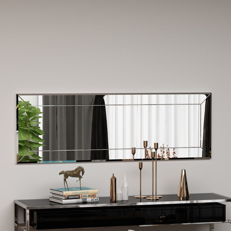 Casa si Gradina - Decoratiuni - Oglinzi - Oglinda, Hanah Home, mdf, alb, 40x120x2.2 cm, 116SAM1118 - Infinity.ro