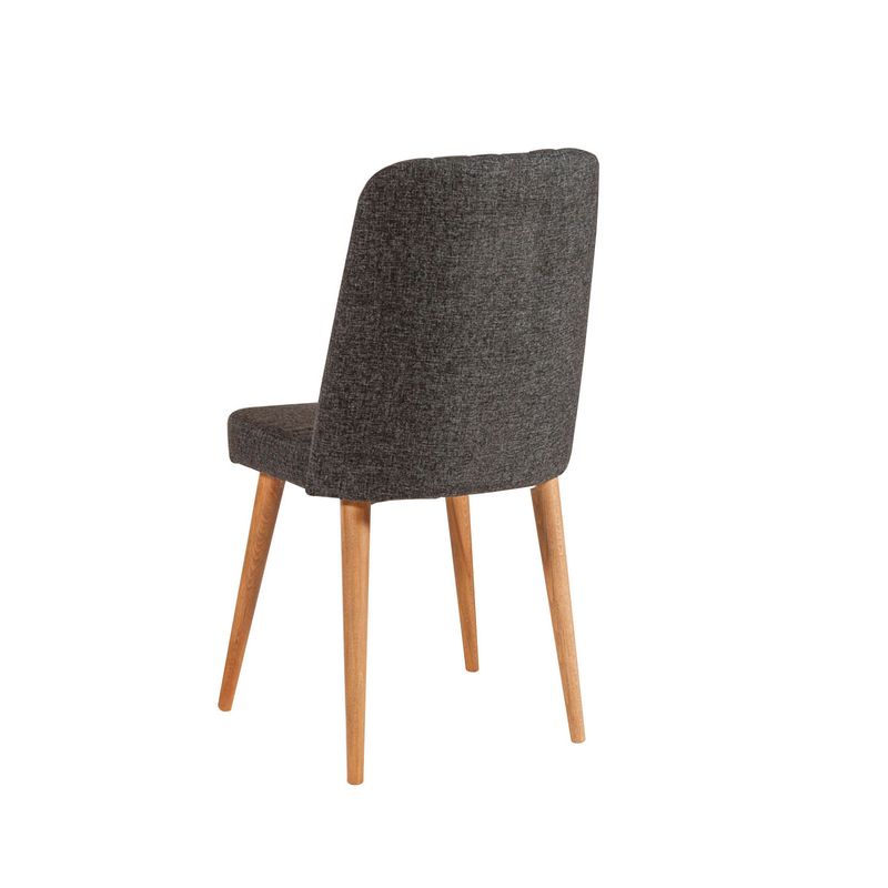 Casa si Gradina - Mobilier - Scaune si fotolii - Scaune - Scaun, Hanah Home, textile in, pin atlantic si antracit, 47x46x89 cm - Infinity.ro