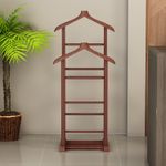 Casa si Gradina - Mobilier - Organizare si depozitare - Umerase si valeti - Suport valet, Hanah Home, lemn masiv, nuc, 33.5x46x120 cm, 570VLT2402 - Infinity.ro