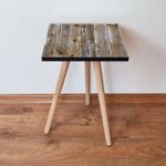 Casa si Gradina - Mobilier - Mese si birouri - Mese living - Masa laterala, Hanah Home, mdf, maro bej, 35x35x42 cm - Infinity.ro