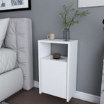 Casa si Gradina - Mobilier - Comode si corpuri - Noptiere - Noptiera, Hanah Home, pal melaminat, alb, 36x25,3x61,4 cm - Infinity.ro