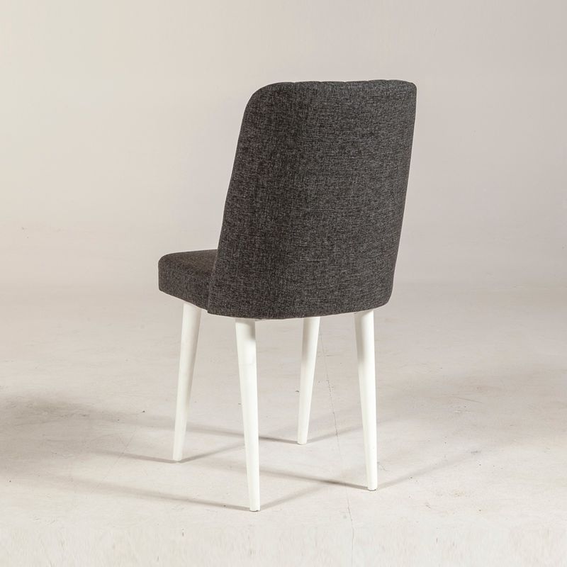 Casa si Gradina - Mobilier - Scaune si fotolii - Scaune - Scaun, Hanah Home, panou aglomerat cu melamina, alb, antracit, 47x46x89 cm - Infinity.ro