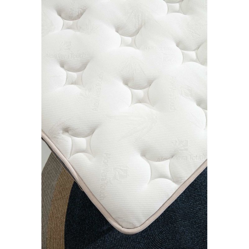 Casa si Gradina - Mobilier - Saltele si somiere - Saltele - Saltea, Hanah Home, 100% poliester, gri inchis, 160x200 cm, sistem arcuri bonell - Infinity.ro