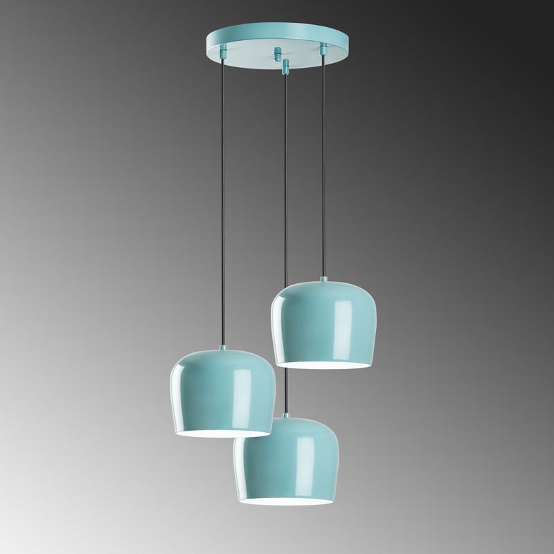 Casa si Gradina - Corpuri si surse de iluminat - Lustre si pendule - Candelabru, Opviq, metal, turcoaz, 45x45x75-112 cm - Infinity.ro