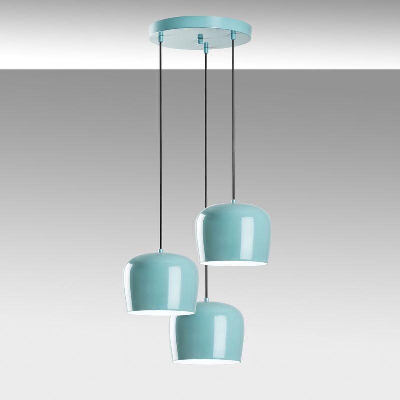 Casa si Gradina - Corpuri si surse de iluminat - Lustre si pendule - Candelabru, Opviq, metal, turcoaz, 45x45x75-112 cm - Infinity.ro