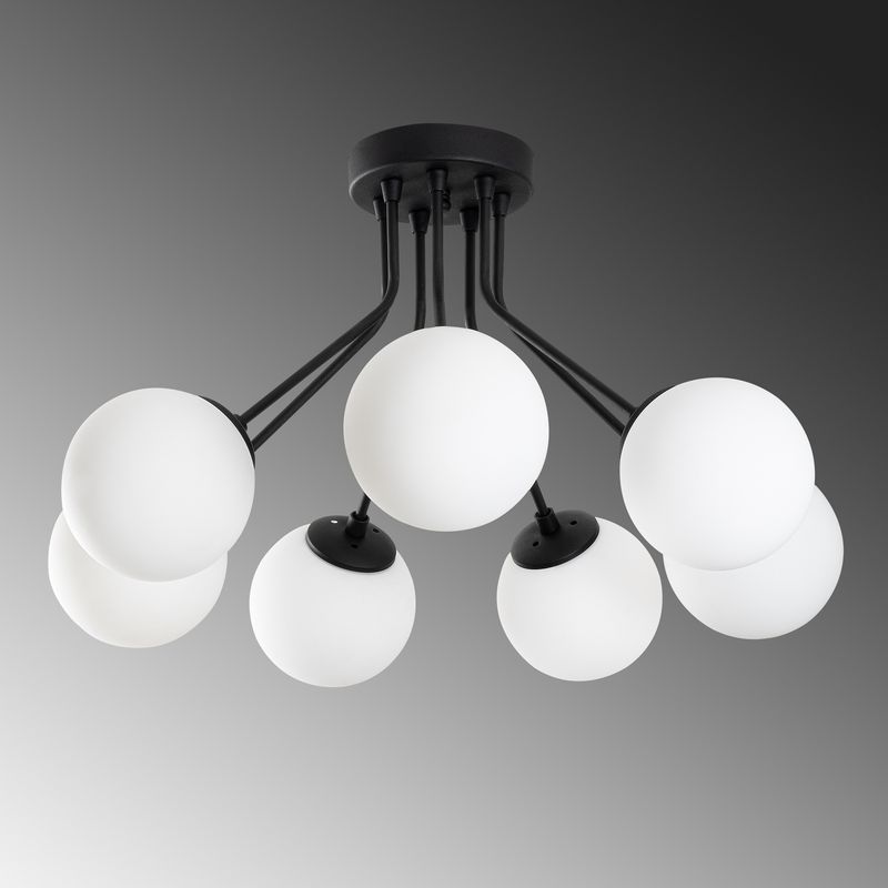 Casa si Gradina - Corpuri si surse de iluminat - Lustre si pendule - Candelabru, Opviq, metal, negru, 65x40 cm - Infinity.ro