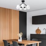 Casa si Gradina - Corpuri si surse de iluminat - Lustre si pendule - Candelabru, Opviq, metal, negru, 65x40 cm - Infinity.ro