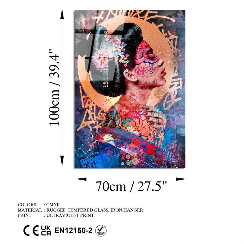 Casa si Gradina - Decoratiuni - Tablouri - Tablou decorativ, Wallxpert, sticla temperata, multicolor, 70x100 cm, 123BZM2219 - Infinity.ro