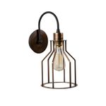 Casa si Gradina - Corpuri si surse de iluminat - Plafoniere, aplice si spoturi - Aplica de perete, Opviq, metal, negru vintage, 17x25x36 cm - Infinity.ro