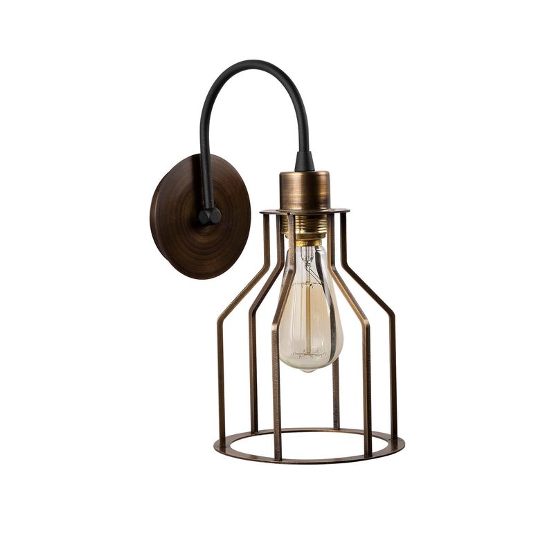 Casa si Gradina - Corpuri si surse de iluminat - Plafoniere, aplice si spoturi - Aplica de perete, Opviq, metal, negru vintage, 17x25x36 cm - Infinity.ro