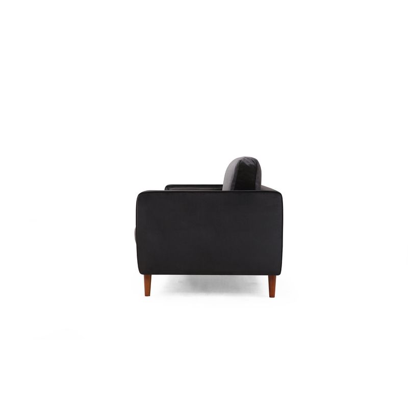 Casa si Gradina - Mobilier - Canapele si coltare - Canapele - Canapea 3 locuri, Atelier Del Sofa, lemn fag si pal, negru si stejar, 215x90x70 cm - Infinity.ro