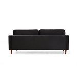 Casa si Gradina - Mobilier - Canapele si coltare - Canapele - Canapea 3 locuri, Atelier Del Sofa, lemn fag si pal, negru si stejar, 215x90x70 cm - Infinity.ro