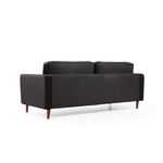 Casa si Gradina - Mobilier - Canapele si coltare - Canapele - Canapea 3 locuri, Atelier Del Sofa, lemn fag si pal, negru si stejar, 215x90x70 cm - Infinity.ro