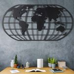 Casa si Gradina - Decoratiuni - Decoratiuni perete - Accesoriu decorativ de perete, Wallxpert, metal, negru, 60x120 cm, 805BSG1142 - Infinity.ro