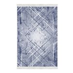 Casa si Gradina - Textile si covoare - Covoare - Covoare casa - Covor, Conceptum Hypnose, albastru, 100x200 cm, 100% poliester, antiderapant, lavabil la masina, 955ANR3470 - Infinity.ro