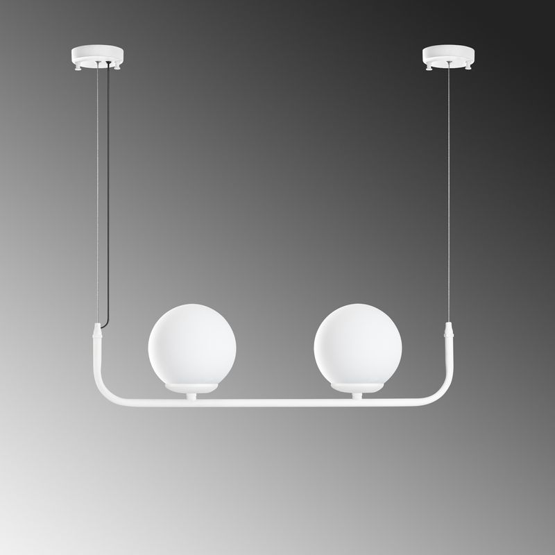 Casa si Gradina - Corpuri si surse de iluminat - Lustre si pendule - Candelabru, Opviq, metal, alb, 56x15x20-110 cm, inaltime reglabila - Infinity.ro