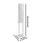 Casa si Gradina - Corpuri si surse de iluminat - Veioze si lampi - Lampadare - Lampadar, Opviq, lemn compozit, alb, 160 cm - Infinity.ro