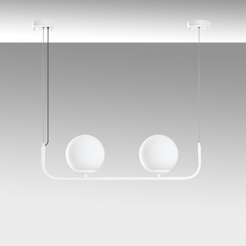 Casa si Gradina - Corpuri si surse de iluminat - Lustre si pendule - Candelabru, Opviq, metal, alb, 56x15x20-110 cm, inaltime reglabila - Infinity.ro