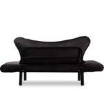 Casa si Gradina - Mobilier - Canapele si coltare - Canapele - Canapea extensibila 2 locuri, Hanah Home, metal, negru, 150x70x75 cm - Infinity.ro