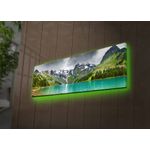 Casa si Gradina - Electrice - Tablouri electrice si accesorii - Tablou canvas cu led, Wallxpert, piele intoarsa, multicolor, 30x90 cm, 239SHN1255 - Infinity.ro
