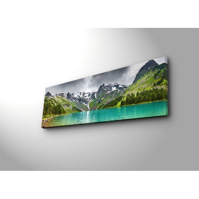 Casa si Gradina - Electrice - Tablouri electrice si accesorii - Tablou canvas cu led, Wallxpert, piele intoarsa, multicolor, 30x90 cm, 239SHN1255 - Infinity.ro