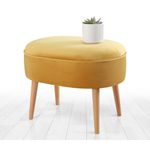 Casa si Gradina - Mobilier - Scaune si fotolii - Tabureti - Taburet, Atelier Del Sofa, catifea, galben, 63x44x47 cm - Infinity.ro