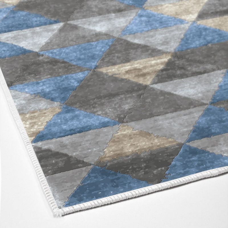 Casa si Gradina - Textile si covoare - Covoare - Covoare casa - Covor, Conceptum Hypnose, albastru, 80x200 cm, 100% poliester, antiderapant, lavabil la masina, 955ANR4585 - Infinity.ro