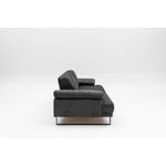 Casa si Gradina - Mobilier - Canapele si coltare - Canapele - Canapea extensibila 3 locuri, Hanah Home, material textil, antracit, 239x99x83 cm - Infinity.ro