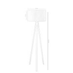 Casa si Gradina - Corpuri si surse de iluminat - Veioze si lampi - Lampadare - Lampadar, Opviq, mdf, gri, 140 cm, 780SGN3490 - Infinity.ro