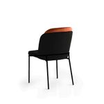Casa si Gradina - Mobilier - Scaune si fotolii - Scaune - Set scaune, Hanah Home, metal, catifea, bronz negru, 54x55x86 cm, 4 bucati - Infinity.ro
