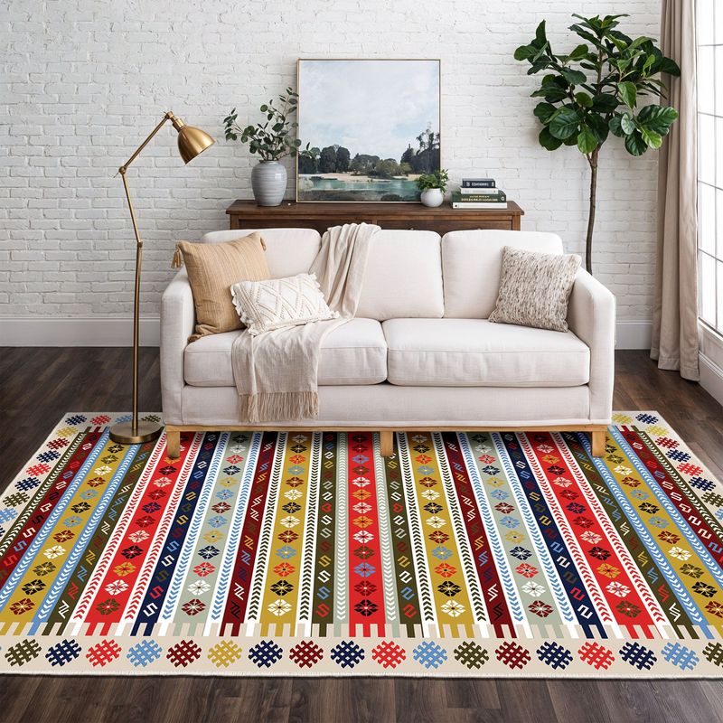 Casa si Gradina - Textile si covoare - Covoare - Covorase intrare - Covoras de hol, Conceptum Hypnose, multicolor, 80x150 cm, catifea, antiderapant, 599HFT1168 - Infinity.ro