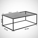 Casa si Gradina - Mobilier - Mese si birouri - Masute de cafea - Masuta de cafea, Hanah Home, pal melaminat, alb negru, 95x55x43 cm, 801CMY2846 - Infinity.ro