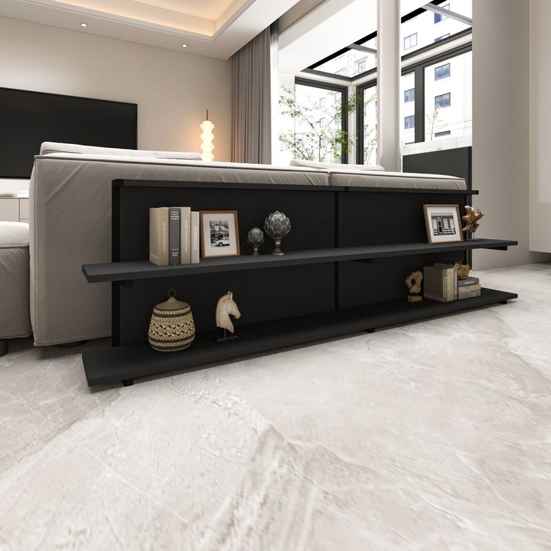 Casa si Gradina - Mobilier - Comode si corpuri - Console - Consola, Hanah Home, pal melaminat si metal, antracit, 180x52x22 cm - Infinity.ro