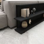 Casa si Gradina - Mobilier - Comode si corpuri - Console - Consola, Hanah Home, pal melaminat si metal, antracit, 180x52x22 cm - Infinity.ro