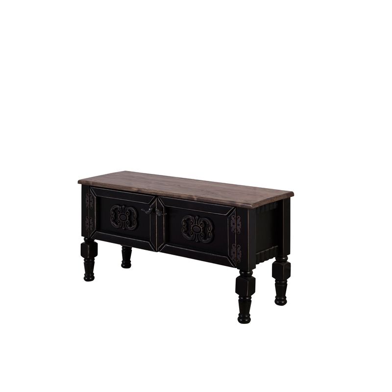 Casa si Gradina - Mobilier - Comode si corpuri - Comode - Comoda tv, Hanah Home, mdf, negru, 100x45x30 cm - Infinity.ro