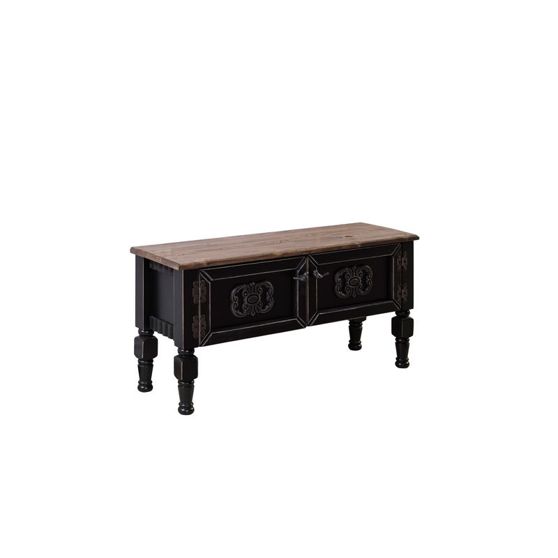 Casa si Gradina - Mobilier - Comode si corpuri - Comode - Comoda tv, Hanah Home, mdf, negru, 100x45x30 cm - Infinity.ro