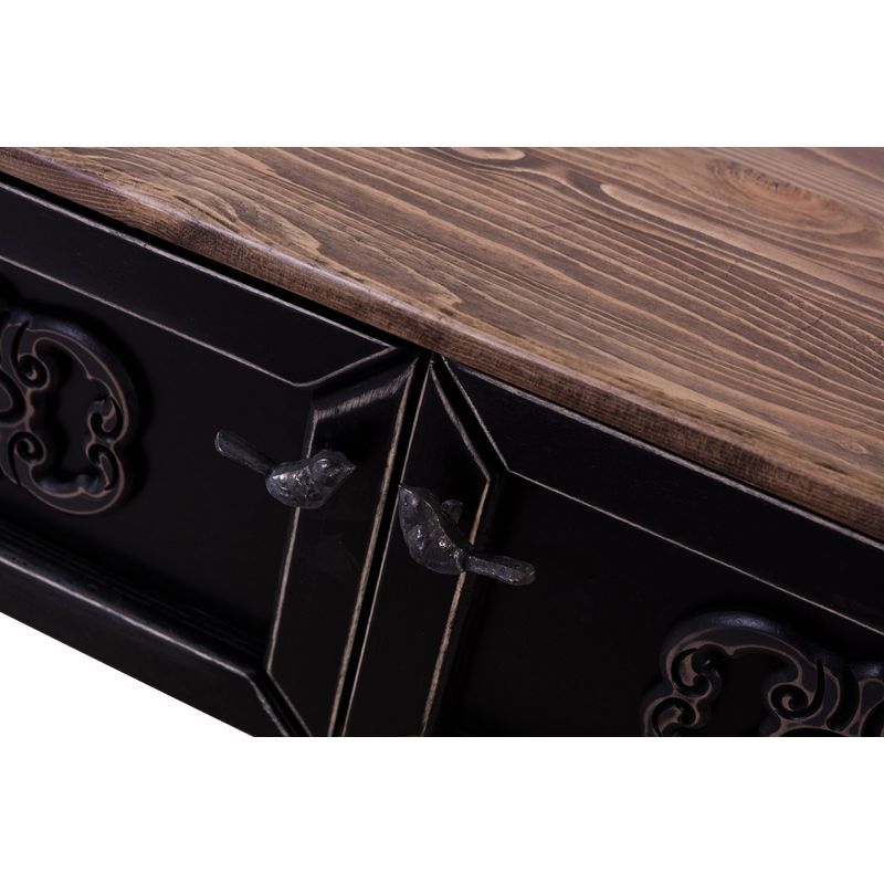 Casa si Gradina - Mobilier - Comode si corpuri - Comode - Comoda tv, Hanah Home, mdf, negru, 100x45x30 cm - Infinity.ro