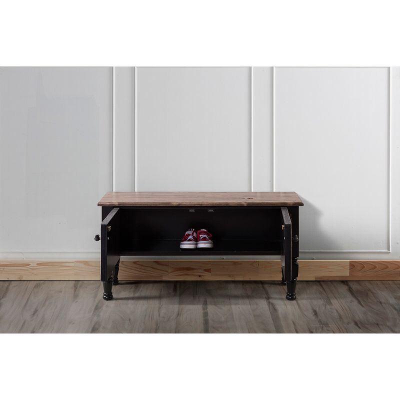 Casa si Gradina - Mobilier - Comode si corpuri - Comode - Comoda tv, Hanah Home, mdf, negru, 100x45x30 cm - Infinity.ro