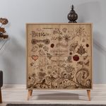 Casa si Gradina - Mobilier - Dulapuri si sifoniere - Dulapuri - Dulap multifunctional, Hanah Home, pal melaminat, stejar sonoma, 95x36x111 cm, 863SPH3952 - Infinity.ro