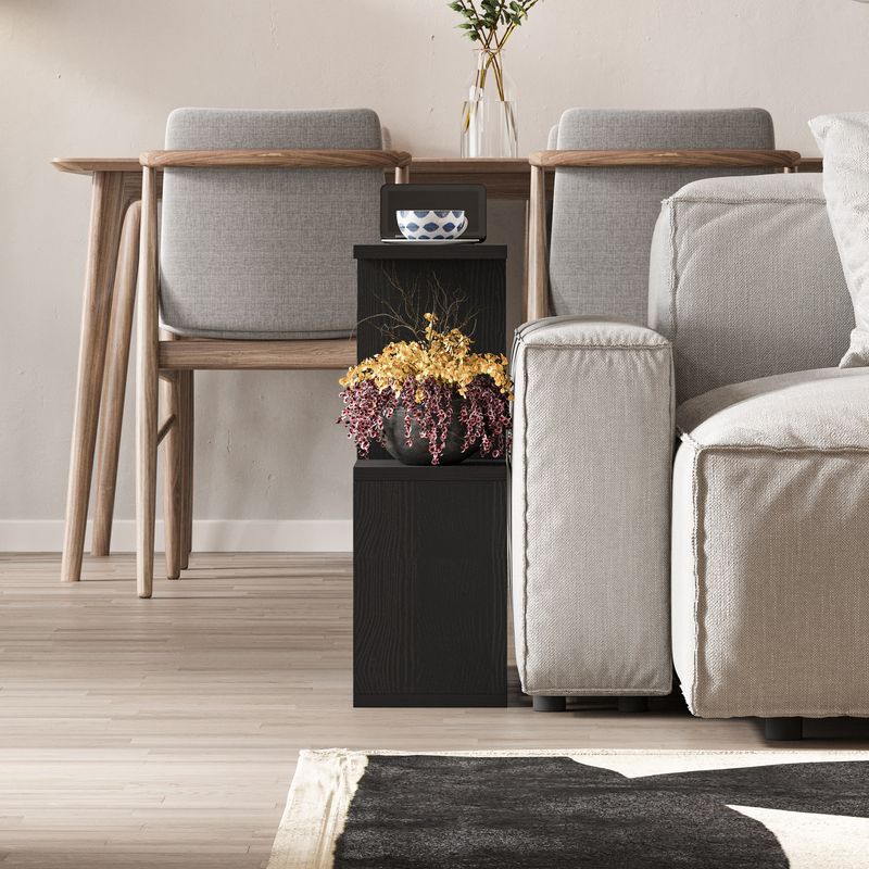 Casa si Gradina - Mobilier - Mese si birouri - Masute de cafea - Masuta de cafea, Hanah Home, pal melaminat, lemn negru, 60x60x20 cm - Infinity.ro