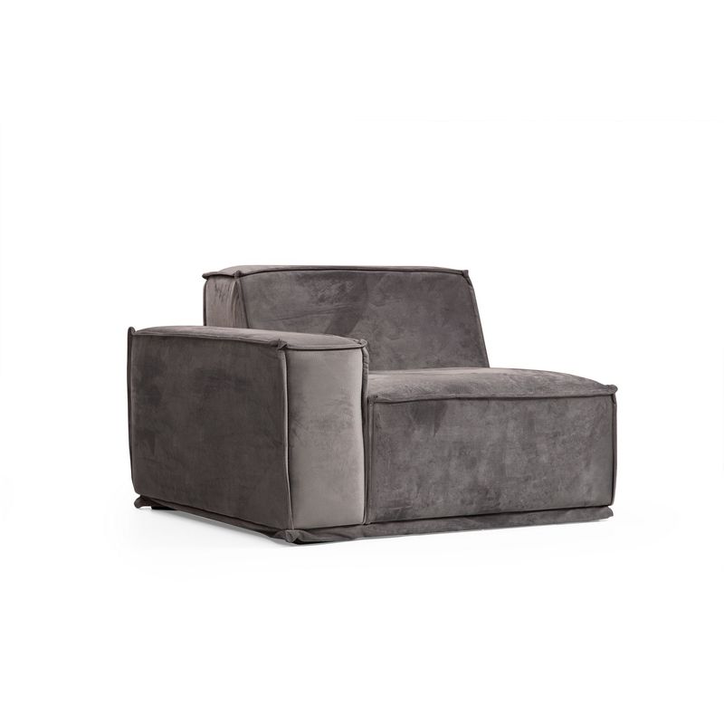 Casa si Gradina - Mobilier - Canapele si coltare - Canapele - Canapea 2 locuri, Hanah Home, lemn fag si pal, gri, 215x100x76 cm - Infinity.ro