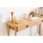 Casa si Gradina - Mobilier - Comode si corpuri - Console - Consola, Hanah Home, mdf, natur, 110x33x80 cm - Infinity.ro
