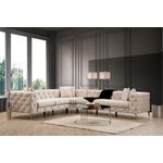 Casa si Gradina - Mobilier - Canapele si coltare - Coltare - Coltar, Hanah Home, stofa, ecru, 310x270x70 cm - Infinity.ro