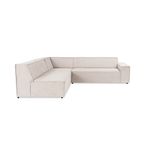 Casa si Gradina - Mobilier - Canapele si coltare - Coltare - Coltar, Hanah Home, cadru lemn de carpen, stofa in, maro deschis, 240x265x70 cm - Infinity.ro